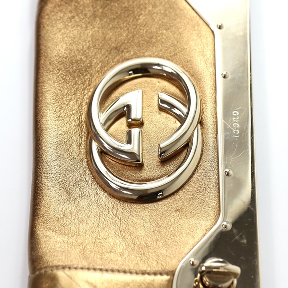 Gucci Gold Clutch - Picture 7 of 9